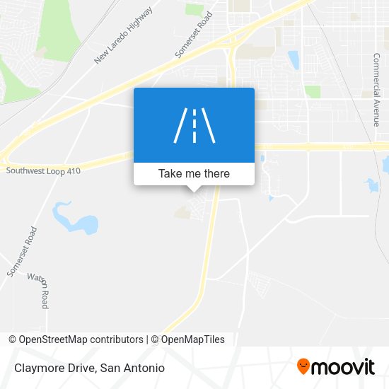 Claymore Drive map