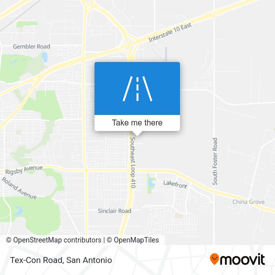 Mapa de Tex-Con Road