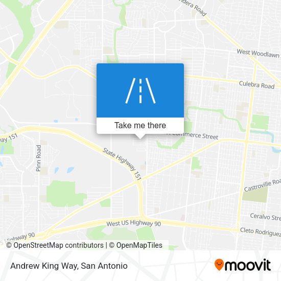 Andrew King Way map