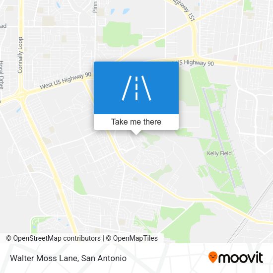Walter Moss Lane map