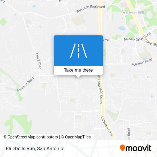 Mapa de Bluebells Run