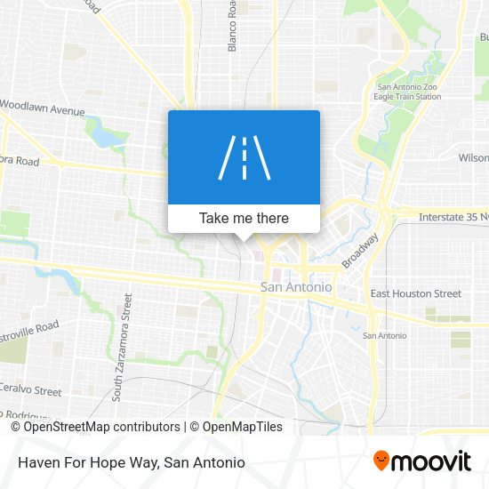 Haven For Hope Way map