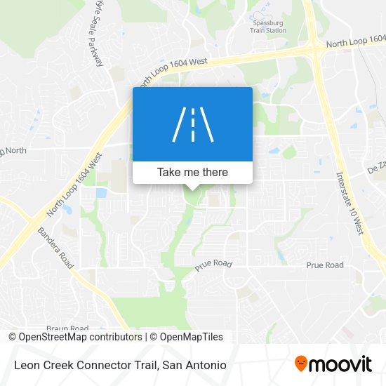 Leon Creek Connector Trail map