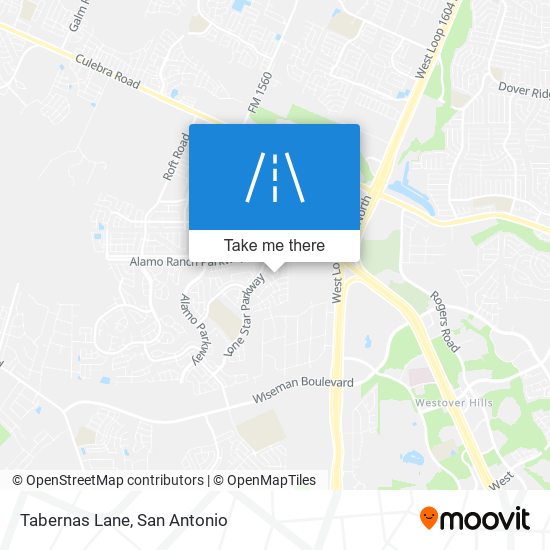 Tabernas Lane map