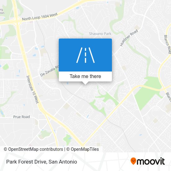 Park Forest Drive map