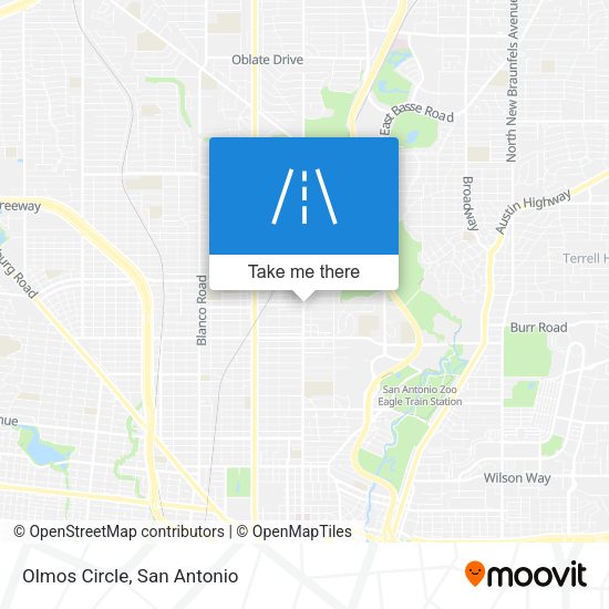 Mapa de Olmos Circle
