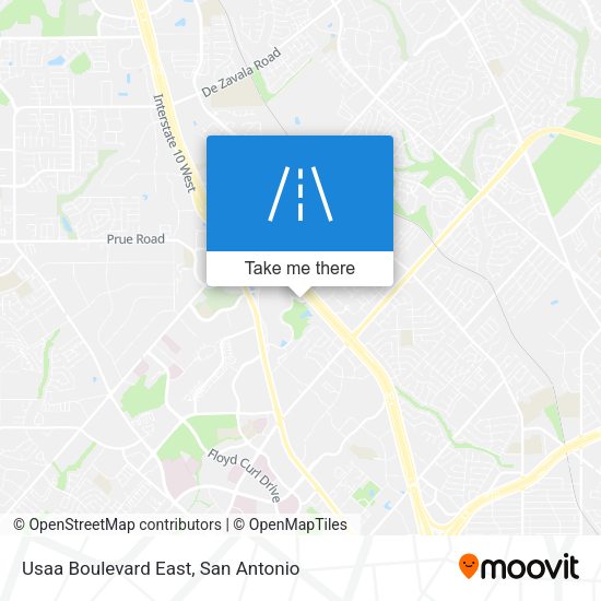 Usaa Boulevard East map