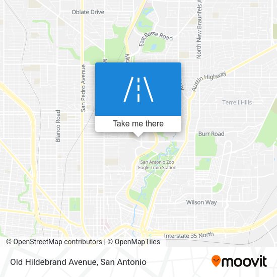 Old Hildebrand Avenue map