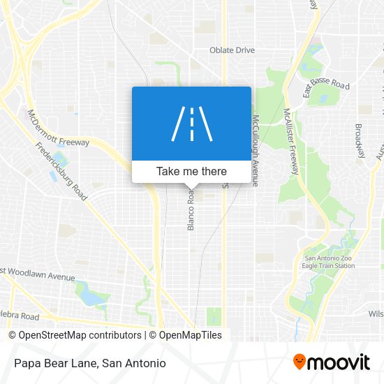 Papa Bear Lane map
