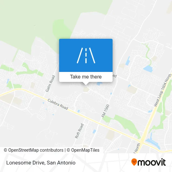 Lonesome Drive map