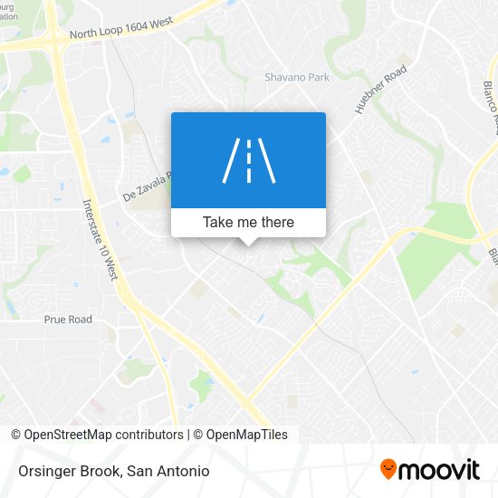 Orsinger Brook map