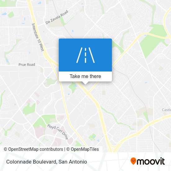 Colonnade Boulevard map