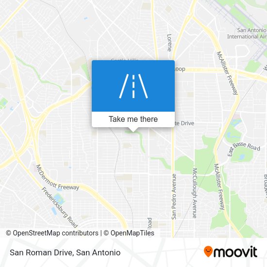 Mapa de San Roman Drive