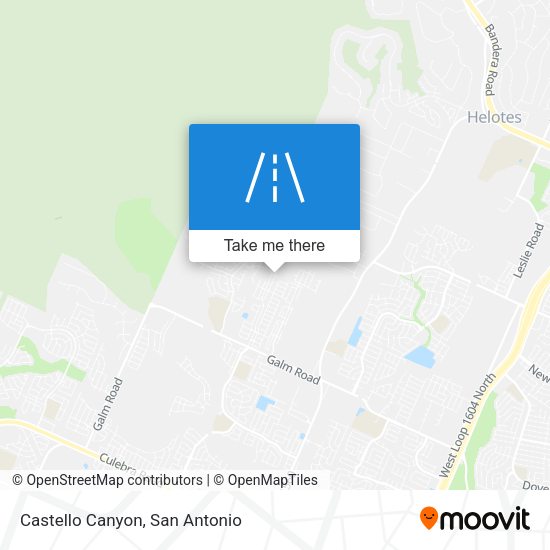 Castello Canyon map