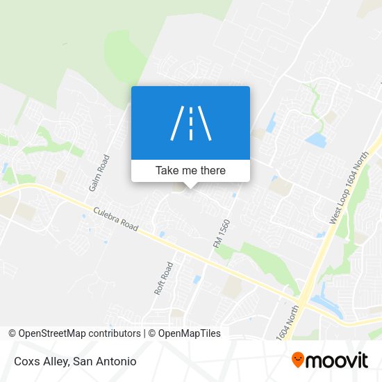 Mapa de Coxs Alley