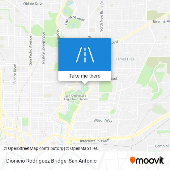 Dionicio Rodriguez Bridge map