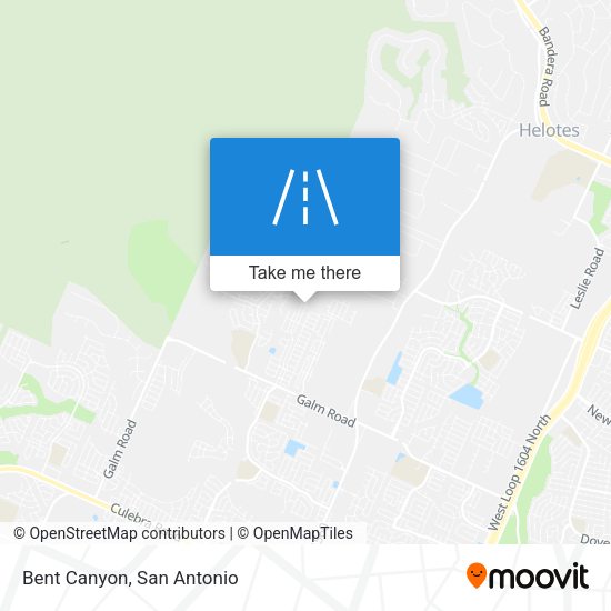 Mapa de Bent Canyon