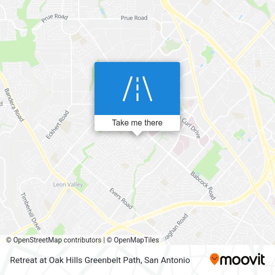 Retreat at Oak Hills Greenbelt Path map