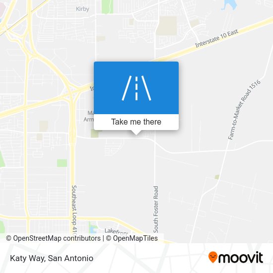Mapa de Katy Way
