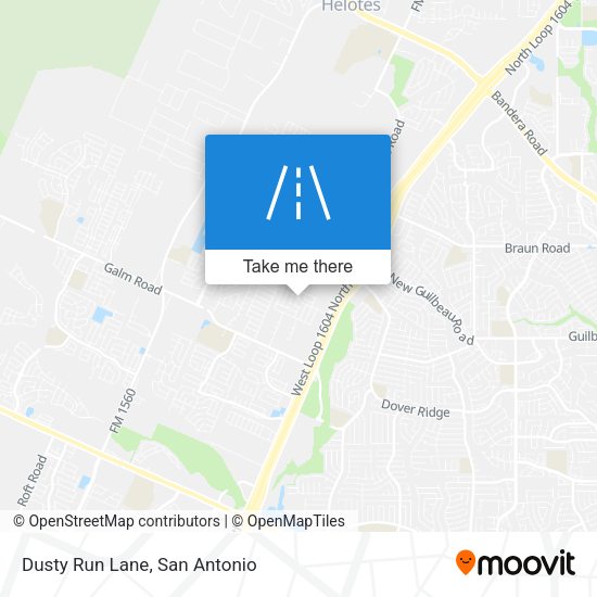 Dusty Run Lane map