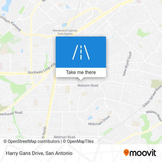 Harry Gans Drive map