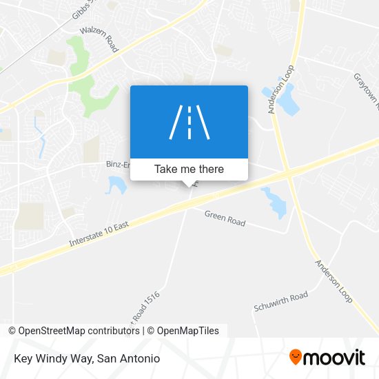 Key Windy Way map