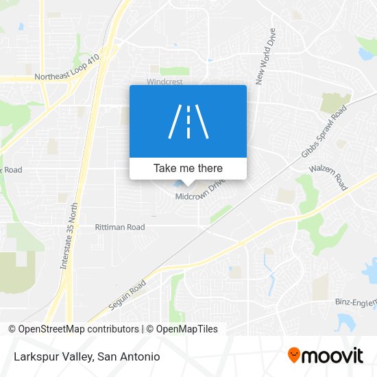 Larkspur Valley map