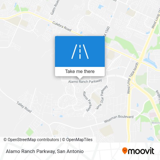 Alamo Ranch Parkway map