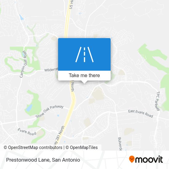 Mapa de Prestonwood Lane