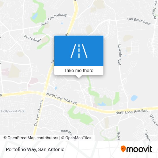 Portofino Way map