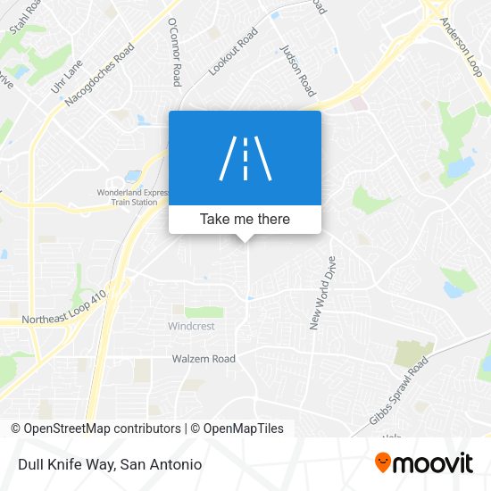 Mapa de Dull Knife Way