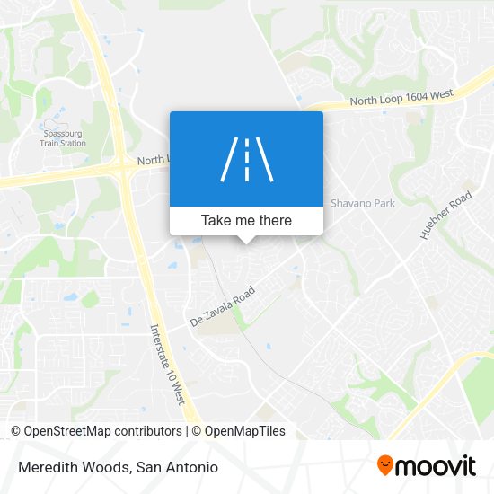 Meredith Woods map
