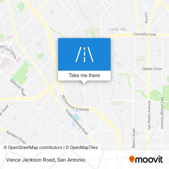 Vance Jackson Road map