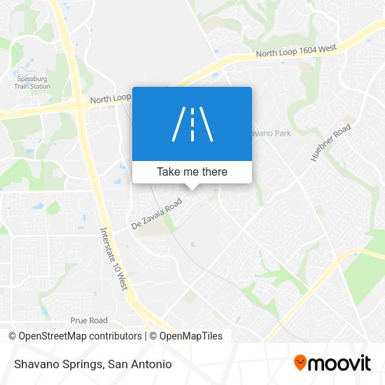 Shavano Springs map