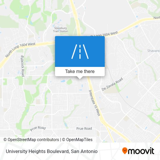 University Heights Boulevard map