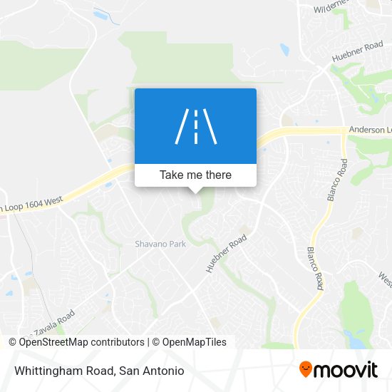 Whittingham Road map