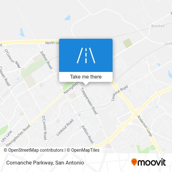 Comanche Parkway map