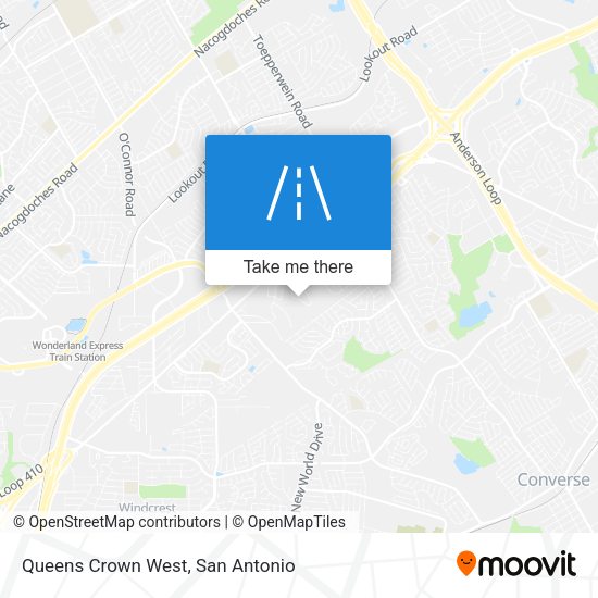 Queens Crown West map