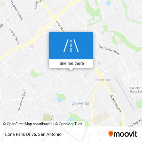 Lone Falls Drive map