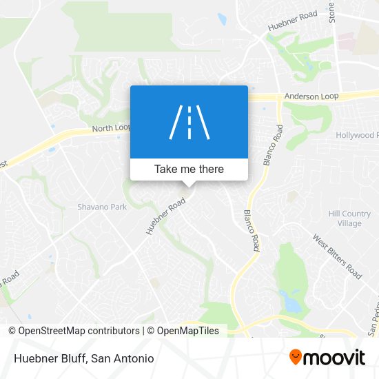 Mapa de Huebner Bluff