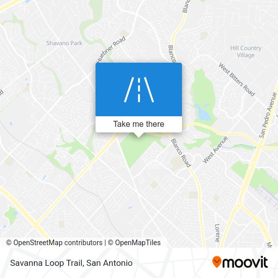 Savanna Loop Trail map