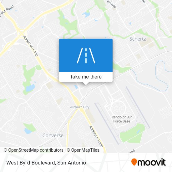 West Byrd Boulevard map