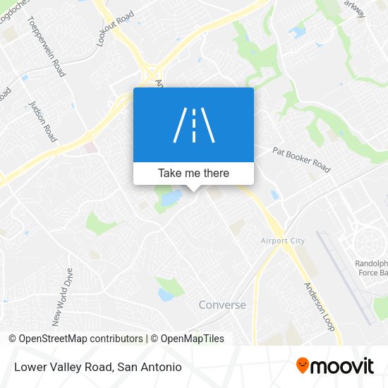 Lower Valley Road map
