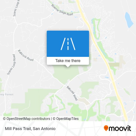 Mill Pass Trail map