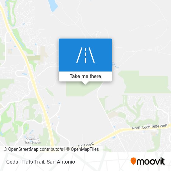 Cedar Flats Trail map
