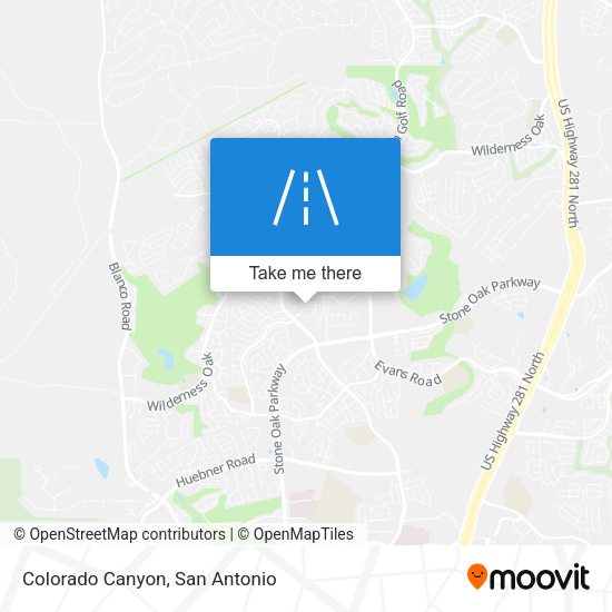 Colorado Canyon map