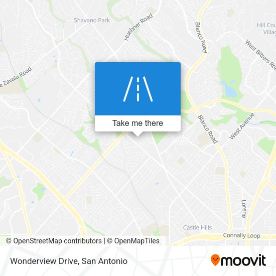 Mapa de Wonderview Drive