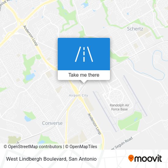 West Lindbergh Boulevard map