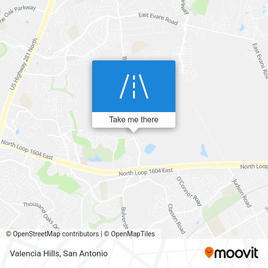 Valencia Hills map