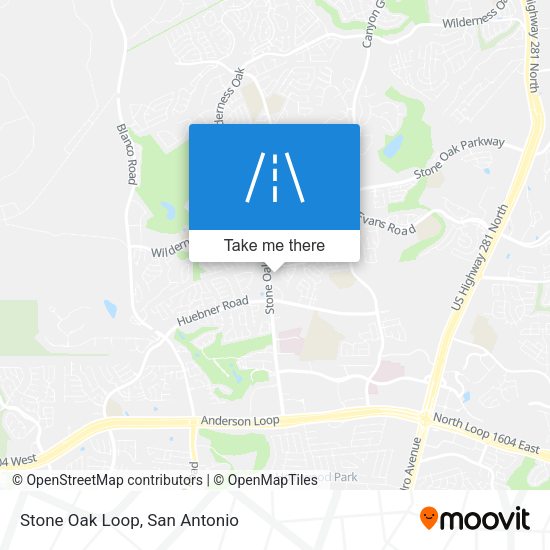 Stone Oak Loop map